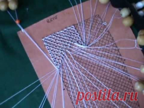 TOMBOLO - la reticella   ВИДЕО-УРОК НА КОКЛЮШАХ