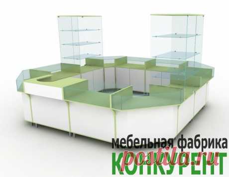 Торговый остров из коллекции “Вероника” площадью 11,5 м2 для ювелирной и сувенирной продукции. Изготовление торговой мебели по размерам заказчика, выбор цвета покрытия ЛДСП, монтаж светодиодного освещения.