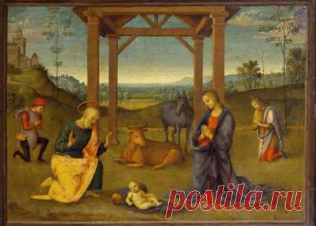 Пьетро Перуджино и мастерская. Рождество Христово. 1504
Великие живописцы Ренессанса из Академии Каррара в Бергамо - выставка в Государственном Музее изобразительных искусств