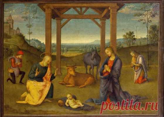 Пьетро Перуджино и мастерская. Рождество Христово. 1504
Великие живописцы Ренессанса из Академии Каррара в Бергамо - выставка в Государственном Музее изобразительных искусств