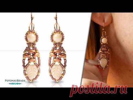 Pointed Leaf Earrings - DIY Jewelry Making Tutorial by PotomacBeads