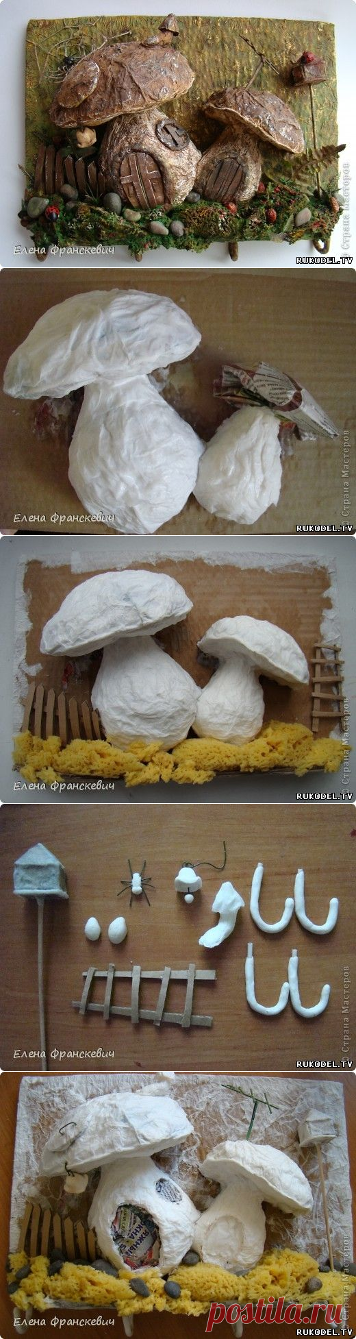 Панно- ключница "Грибная братва" своими руками, мастер класс - На день рожденье - Подарки к праздникам - Каталог статей - Рукодел.TV