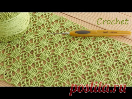 Super Easy Beautiful Net Crochet Pattern Knitting Online Tutorial for beginners 🌺