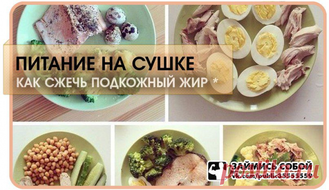 Питание на сушке. Как сжечь подкожный жир?