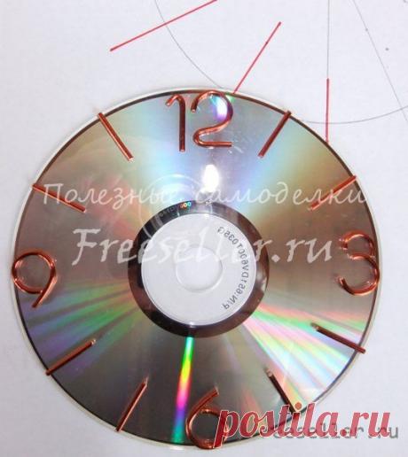 Самодельные циферблаты из CD/DVD диска