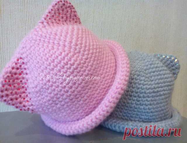 Как вязать шапочки с ушками крючком - Crochet Modnoe Vyazanie