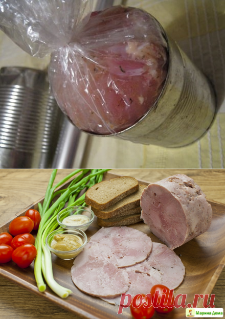 Домашняя куриная ветчина в банке за час
