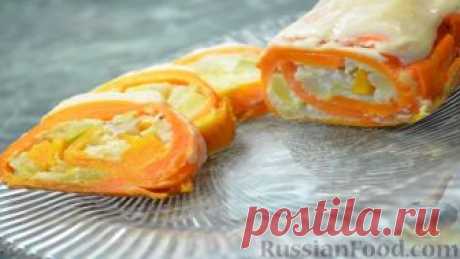 Рецепт: Морковный рулет на RussianFood.com