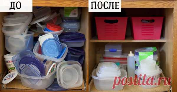 На тысячах кухонь шкафы трещат по швам от баночек и крышечек. Эти 9 трюков положат конец хаосу!