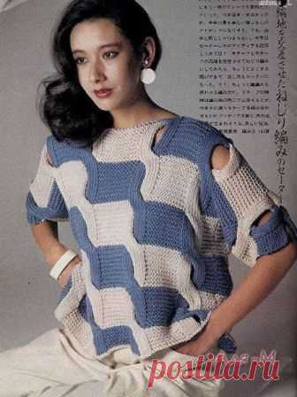 Одна модель - три варианта, спицами