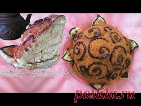 ▶ Торт ЧЕРЕПАХА классический. Turtle cake. Kaplumbağa pastası. - YouTube