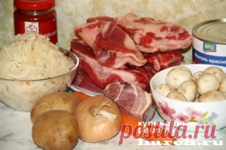 Щи боярские с квашеной капустой, фасолью и грибами | Харч.ру - рецепты для любителей вкусно поесть