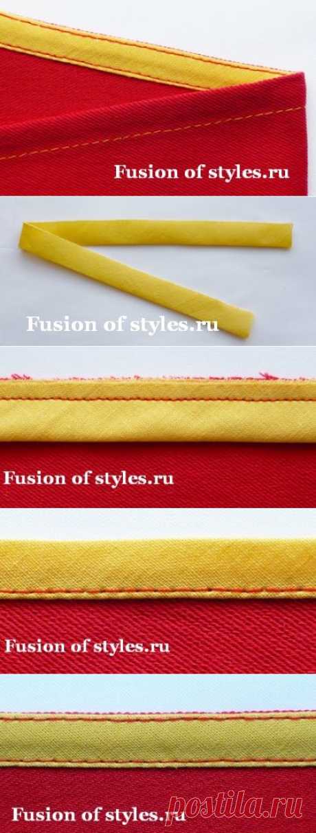 Обработка открытых срезов косой бейкой | Fusion of Styles