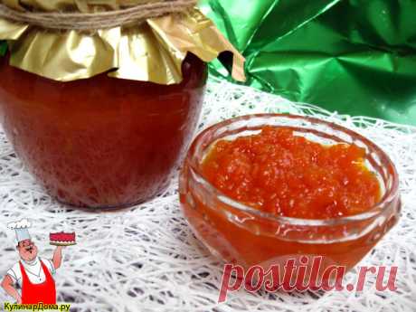 Джем зимний из тыквы с курагой, почти абрикосовый.