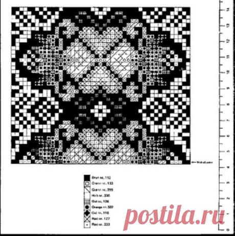 Вышивка и схемы в технике long stitch.