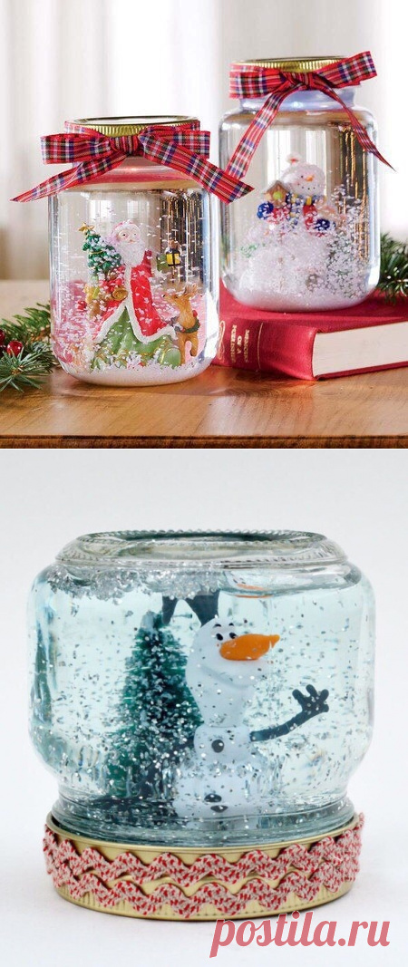 Стеклянный шар со снегом.
