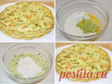 Самые вкусные в мире котлеты - Забирайте на стену, чтобы не потерять!: Блинчики из кабачков