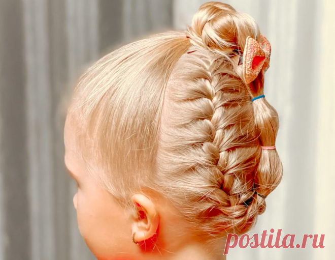 Необычная прическа в японском стиле