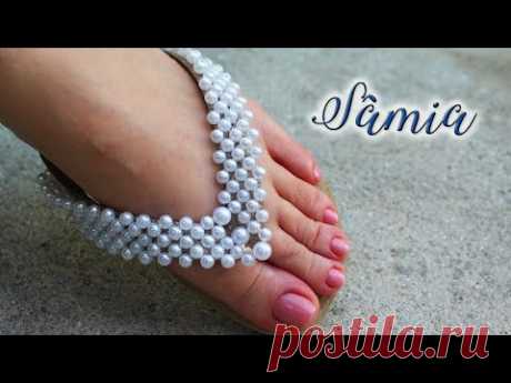 Chinelo decorado: Manta de pérolas para iniciantes (lucro certo💲💲💲)