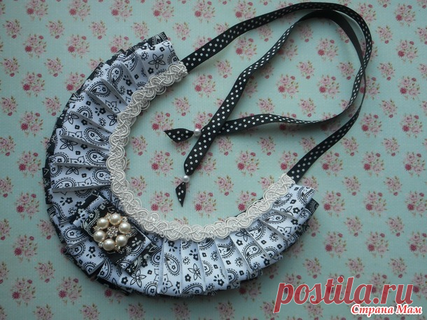 МК воротничок-колье из лент - Канзаши - Страна Мам