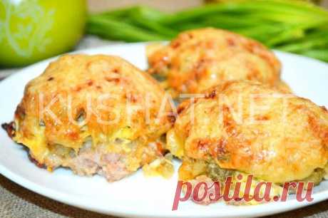 Стожки из фарша с картофелем и сыром. Пошаговый рецепт с фото - Кушать нет