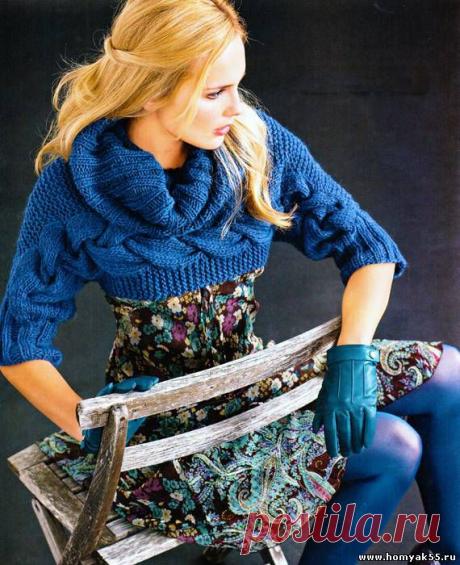Кофты, жакеты, свитера для женщин спицами - Схемы и описания вязаных изделий | «Хомяк55.ру» сайт о вязании
