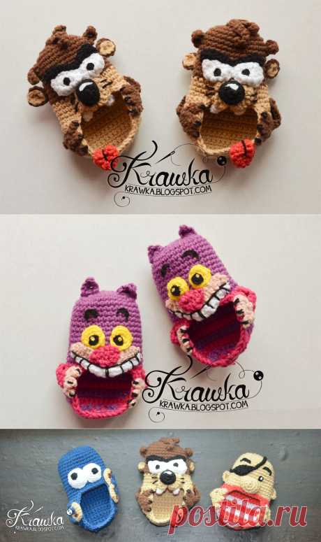 Мультяшные пинетки от Kamila “Krawka” Krawczyk. МК