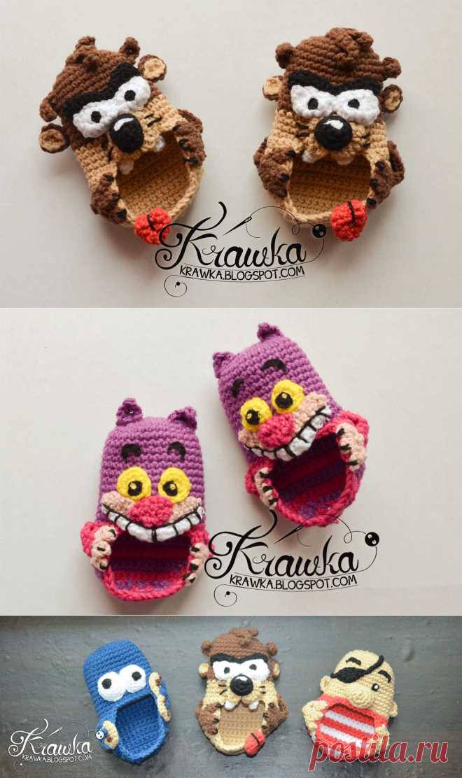 Мультяшные пинетки от Kamila “Krawka” Krawczyk. МК