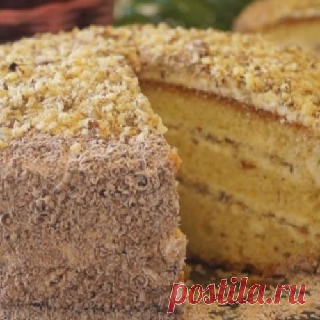 Торт "Сметанник" с Орехами. Вкусно, Готовится Быстро и Совсем Просто! - МирТесен
