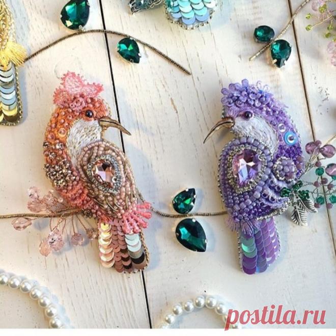 (11) Gallery.ru / Фото #42 - текстильные и бисерные броши -6 - Vladikana