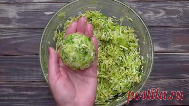 Гнезда из кабачков с фаршем