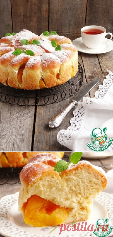 Пирог с персиками - кулинарный рецепт