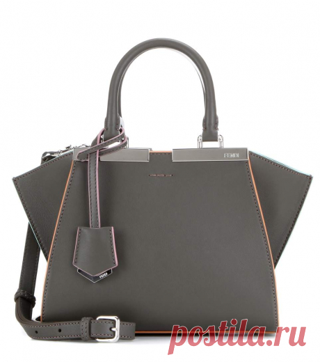 Fendi 3jours mini leather tote grey women,fendi outlet ny,cheap prices, fendi peekaboo micro Outlet Store