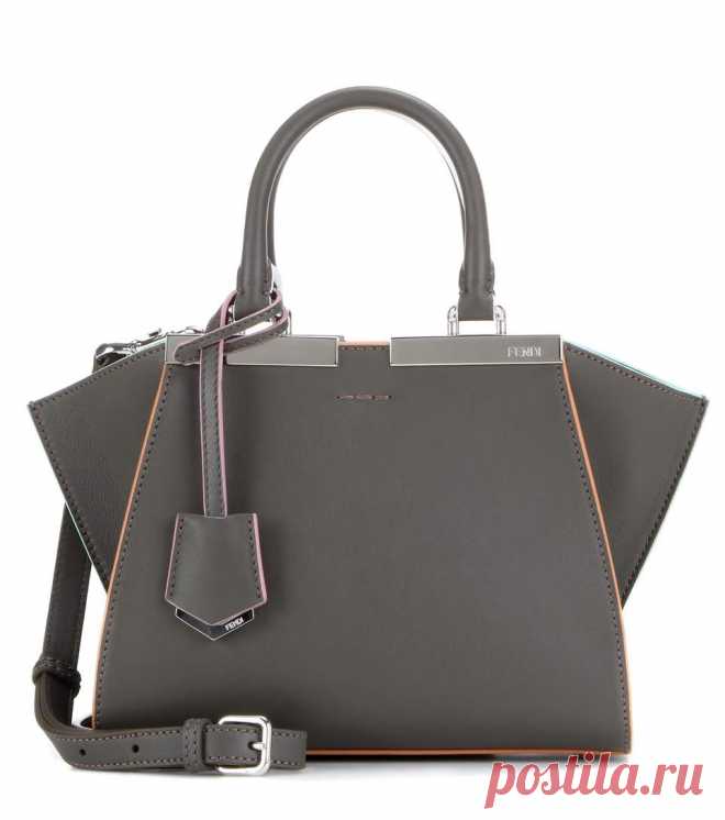 Fendi 3jours mini leather tote grey women,fendi outlet ny,cheap prices, fendi peekaboo micro Outlet Store