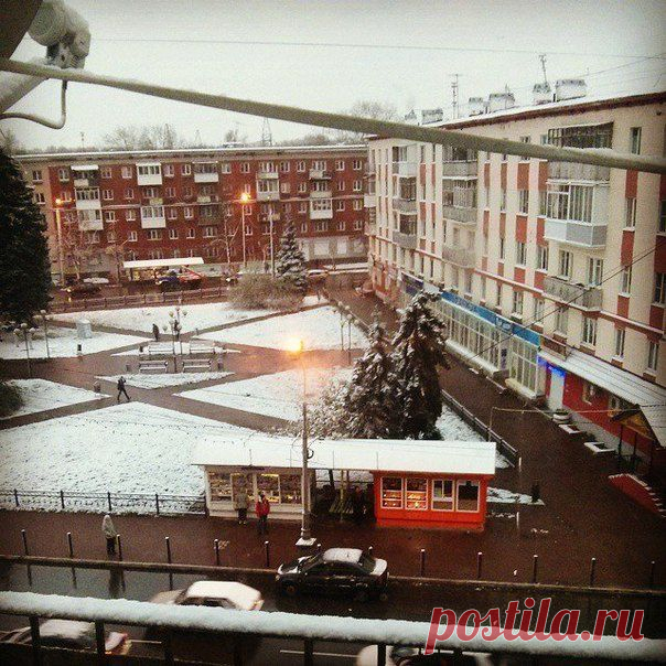 В Твеpи выпал пеpвый снег. / Социальная погода
