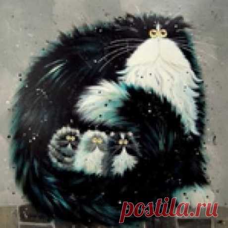 Коты от художницы из Англии Ким Хаскинс
