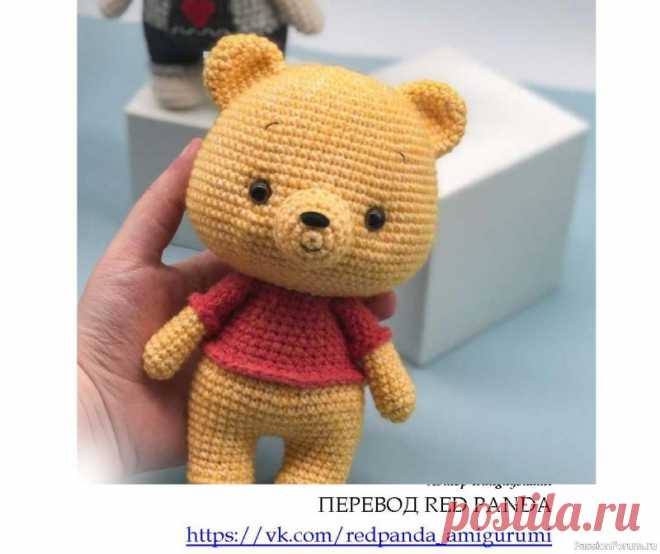Винни Пух крючком. Описание | Вязаные игрушки. Мастер-классы, схемы, описание. --