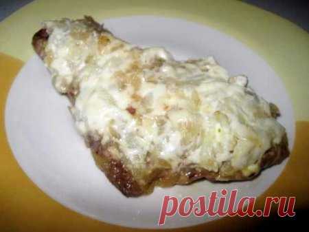 Печень с яблоками