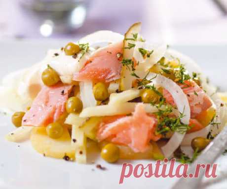 Салат с лососем и овощами | Рецепты, кулинария