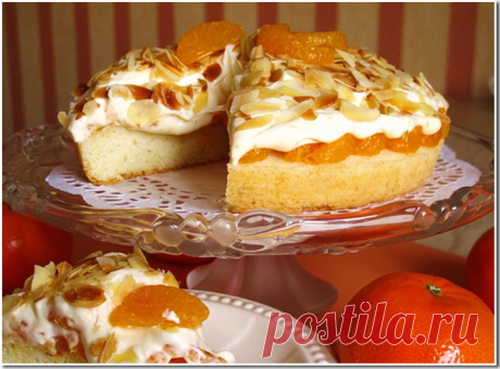 Торт «Мандарины в раю».