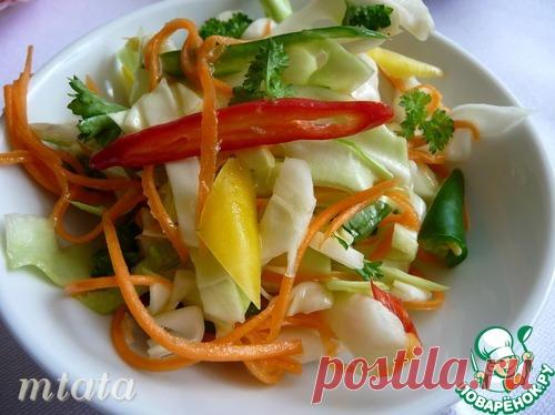 Молодая капуста острая - кулинарный рецепт