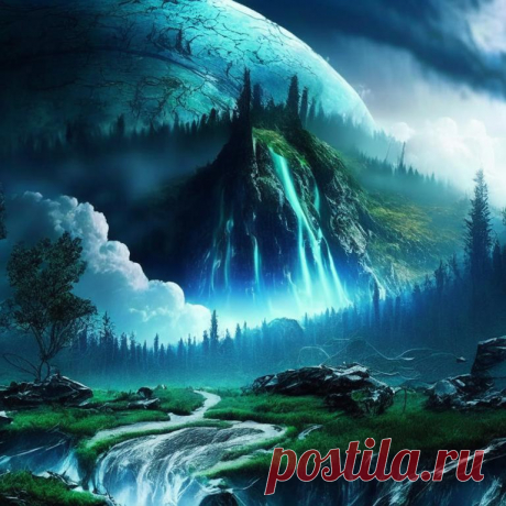 Пейзажи волшебных книг фэнтези