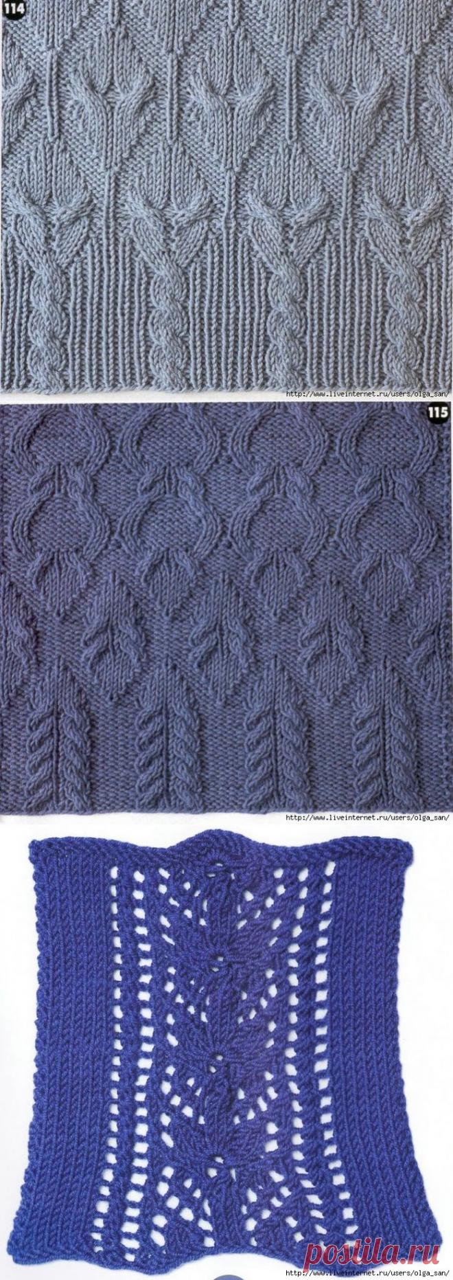 УЗОРЫ С КАЙМОЙ-РЕЗИНКОЙ.