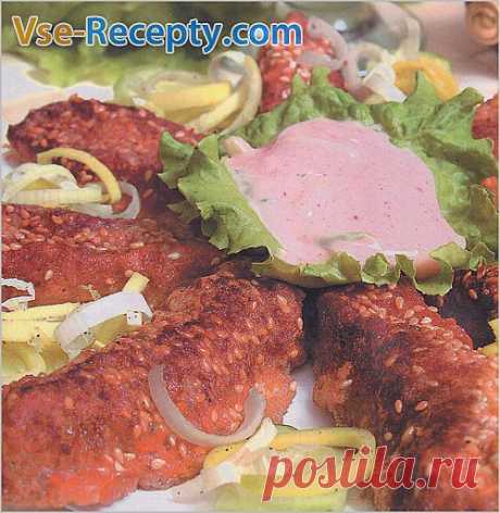 Куриные палочки в кунжуте &amp;raquo; Кулинарные рецепты. Пошаговые фото рецепты.