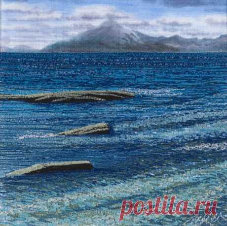 Machine embroidered picture called by Alison Holt BA Textile Artist