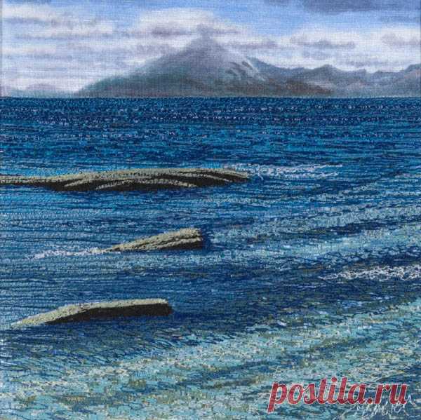 Machine embroidered picture called by Alison Holt BA Textile Artist