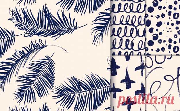 Набор синих узоров, нарисованных сухой кистью. Более миллиона свободных векторов, PSD, фотографии и бесплатные иконки. Эксклюзивные халявы и все графические ресурсы, которые необходимые для ваших проектов