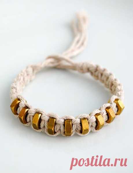 Браслет с гайками (мастер-класс) / Украшения и бижутерия / Своими руками - выкройки, переделка одежды, декор интерьера своими руками - от ВТОРАЯ УЛИЦА