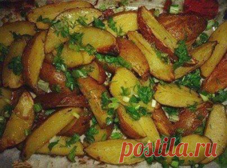 Рецепт аппетитного картофеля с чесноком. Готовится и съедается моментально!