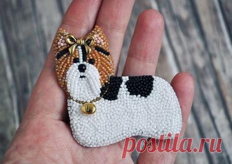 Брошь из бисера своими руками: мастер-класс . Милая Я